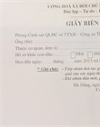 Giấy biên nhận